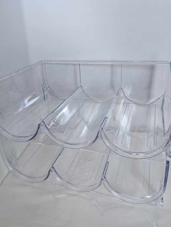 Other - Clear Stackable Wine Bottle Organizer Rack - Home Storage